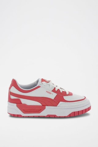 Sneakers plateformes en cuir Cali Dream Tweak Dissi - Blanc et rose