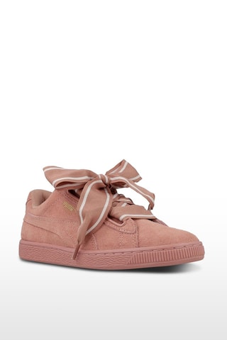 Sneakers en nubuck Heart-Rose poudré