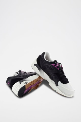 Baskets en cuir R698 - Noir