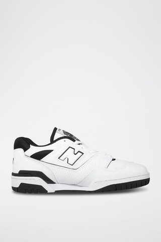 Baskets en cuir 550 - Blanc et noir