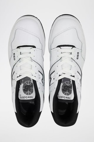 Baskets en cuir 550 - Blanc et noir