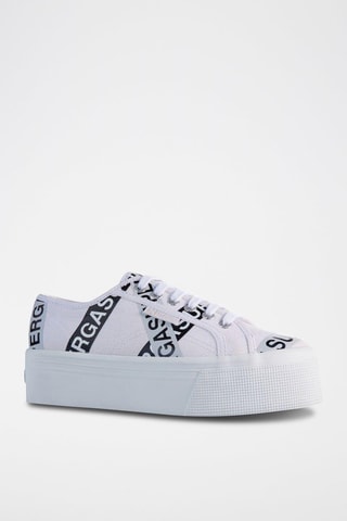 Sneakers plateforme 2790-LETTERING TAPE JELLY - Blanc