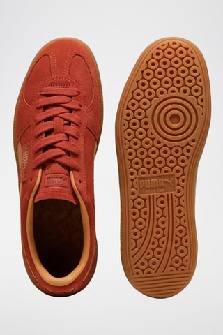 Baskets en nubuck Palermo - Rouge et marron