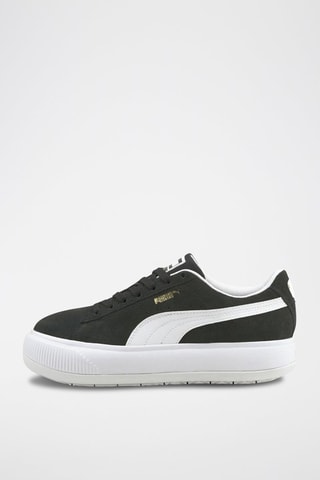 Sneakers en nubuck Suede Mayu-Noir et blanc