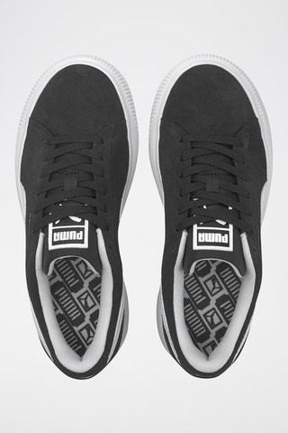 Sneakers en nubuck Suede Mayu-Noir et blanc