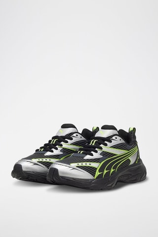 Baskets Morphic Athletic - Noir et vert fluo