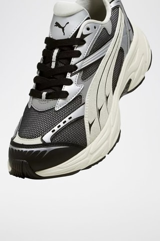 Baskets en nubuck Morphic Retro - Noir et gris clair