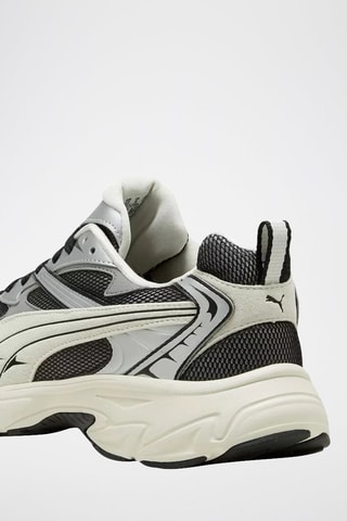 Baskets en nubuck Morphic Retro - Noir et gris clair