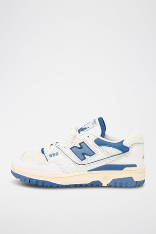 Sneakers en cuir BB550 - Blanc et bleu