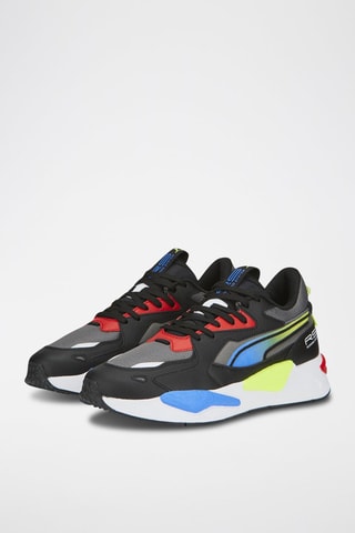 Sneakers RS-Z Tech en cuir-Noir et rouge