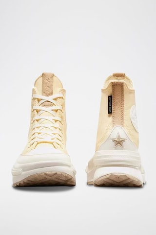 Sneakers plateformes montantes Run Star Legacy CX - Beige et blanc