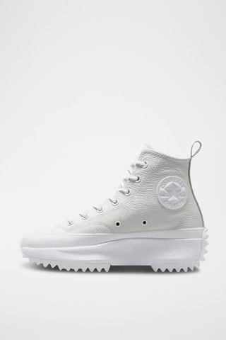 Baskets montantes plateformes en cuir Run Star Hike Hi - Ciel