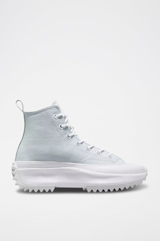 Baskets montantes plateformes en cuir Run Star Hike Hi - Ciel