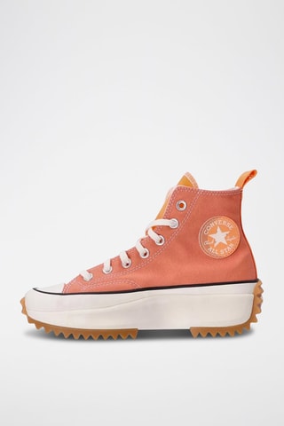 Sneakers plateformes Run Star Hike HI - Orange et blanc