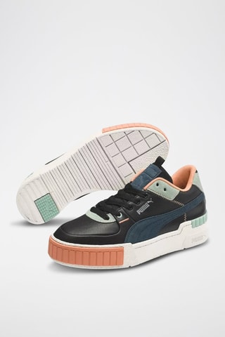 Baskets plateformes en cuir Cali - Noir