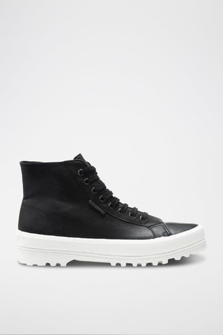 Sneakers montantes en cuir 2341-ALPINA - Noir