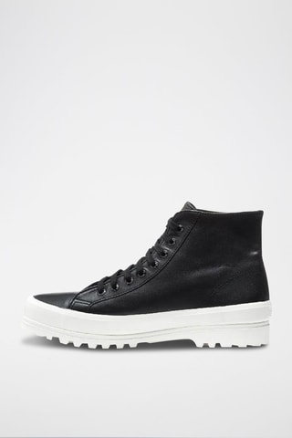 Sneakers montantes en cuir 2341-ALPINA - Noir