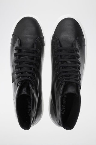 Sneakers montantes en cuir 2341-ALPINA - Noir