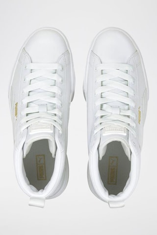 Sneakers montantes plateformes en cuir Mayze Mid - Blanc