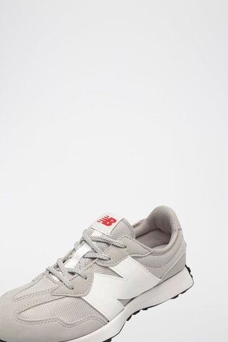 Baskets en nubuck 327 - Gris et blanc