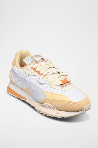 Chaussures de running BLKTOP Expeditions - Blanc et jaune clair