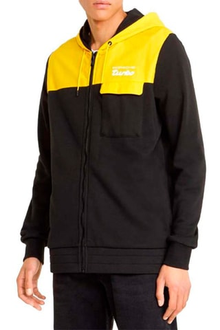 Veste à capuche Porsche Legacy - 
Noir et jaune