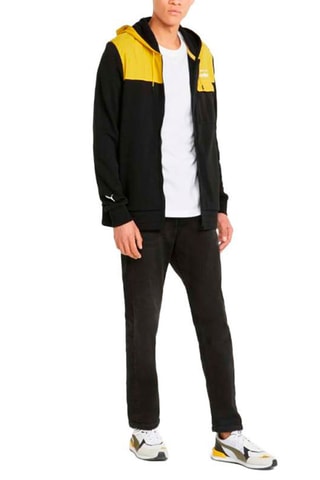 Veste à capuche Porsche Legacy - 
Noir et jaune