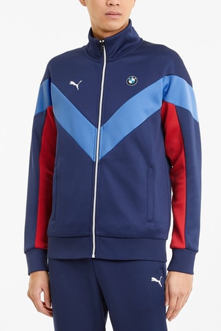 Veste de survêtement Motorsport  -  Bleu marine et rouge