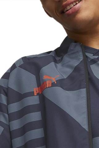 Veste de survêtement Prematch OM - Gris