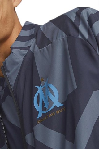 Veste de survêtement Prematch OM - Gris