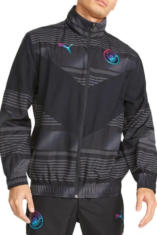 Veste de survêtement Puma Manchester City FC Prematch - Noir et anthracite