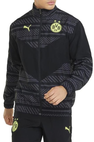 Veste de survêtement Puma Borussia Dortmund Prematch - Noir et gris