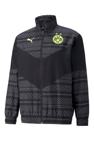 Veste de survêtement Puma Borussia Dortmund Prematch - Noir et gris