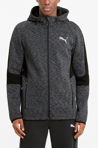 Veste à capuche Evostripe - Anthracite chiné et noir