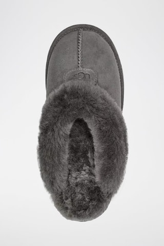 Chaussons fourrés en nubuck Coquette Anthracite