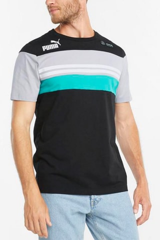 T-shirt Mercedes - Noir