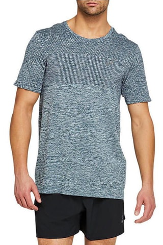T-shirt Race Seamless Gris-bleu
