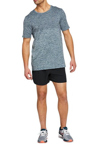 T-shirt Race Seamless Gris-bleu