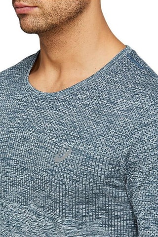 T-shirt Race Seamless Gris-bleu