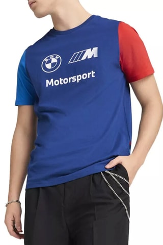 T-shirt BMW Motorsport LOGO - Bleu marine et rouge