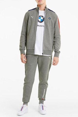 Sweat Motorsport - Gris chiné et bleu marine