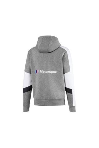 Sweat à capuche BMW M Motorsport - Gris clair chiné et blanc