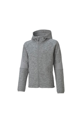 Sweat à capuche Evostripe - Gris chiné