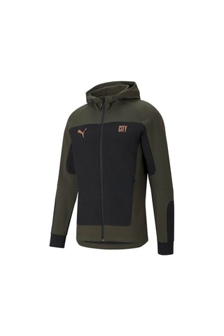 Sweat à capuche Manchester Noir et kaki