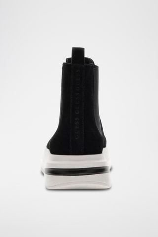 Boots Chelsea plateformes en nubuck Elko - Noir