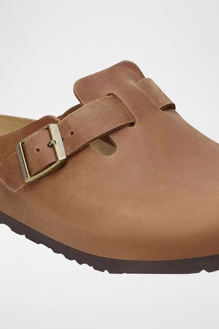 Mules en nubuck Boston - Camel