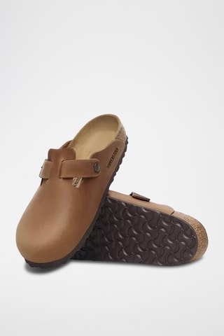 Mules en nubuck Boston - Marron