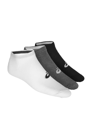 3 paires de socquettes Ped - Blanc et gris foncé