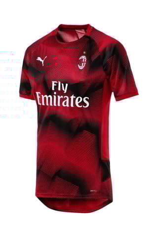 T-shirt de football Fédération de football de l'AC Milan - Rouge