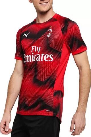 T-shirt de football Fédération de football de l'AC Milan - Rouge